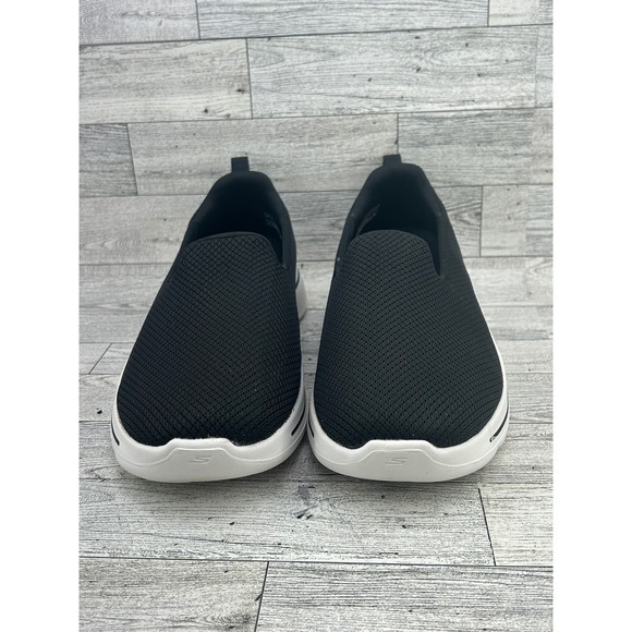 Skechers Go Walk Arch Fit Air Cooled Slip On Black Walking Shoes Womens Size 9 - Picture 1 of 13